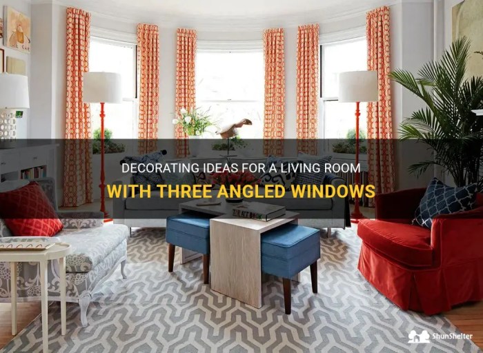 How to decorate with three angled window