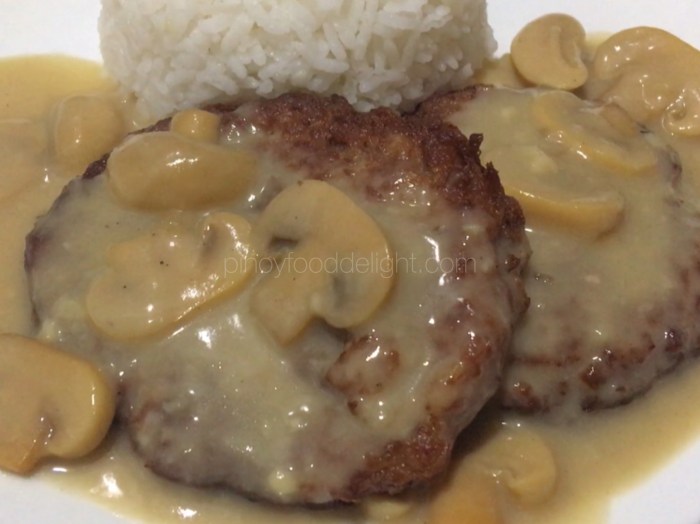 How to cook burger steak pinoy style