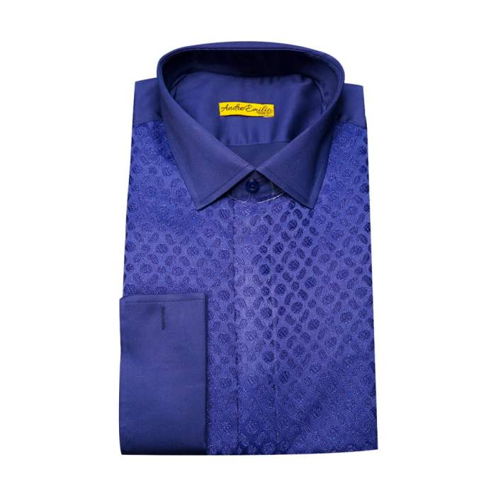 Dark blue mens dress shirt