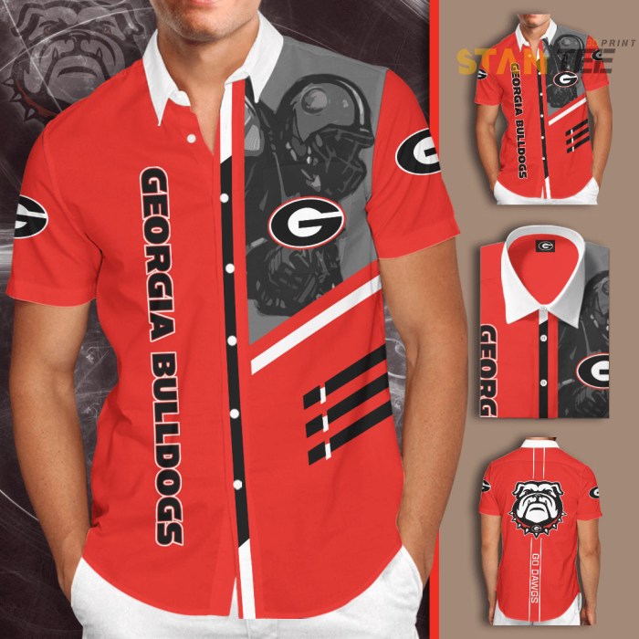 Georgia bulldog men's dress shirt