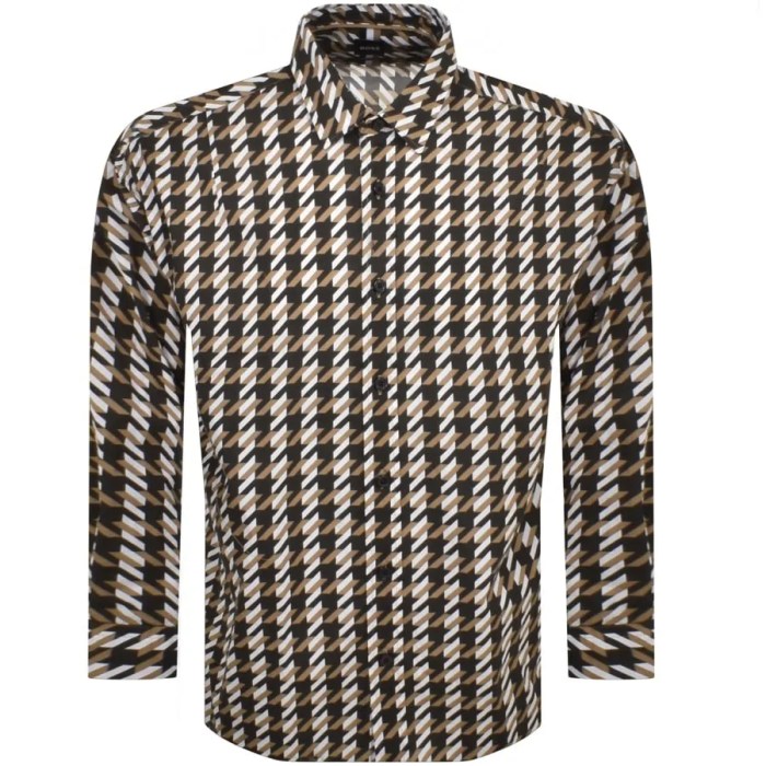 Mens brown long sleeve dress shirts