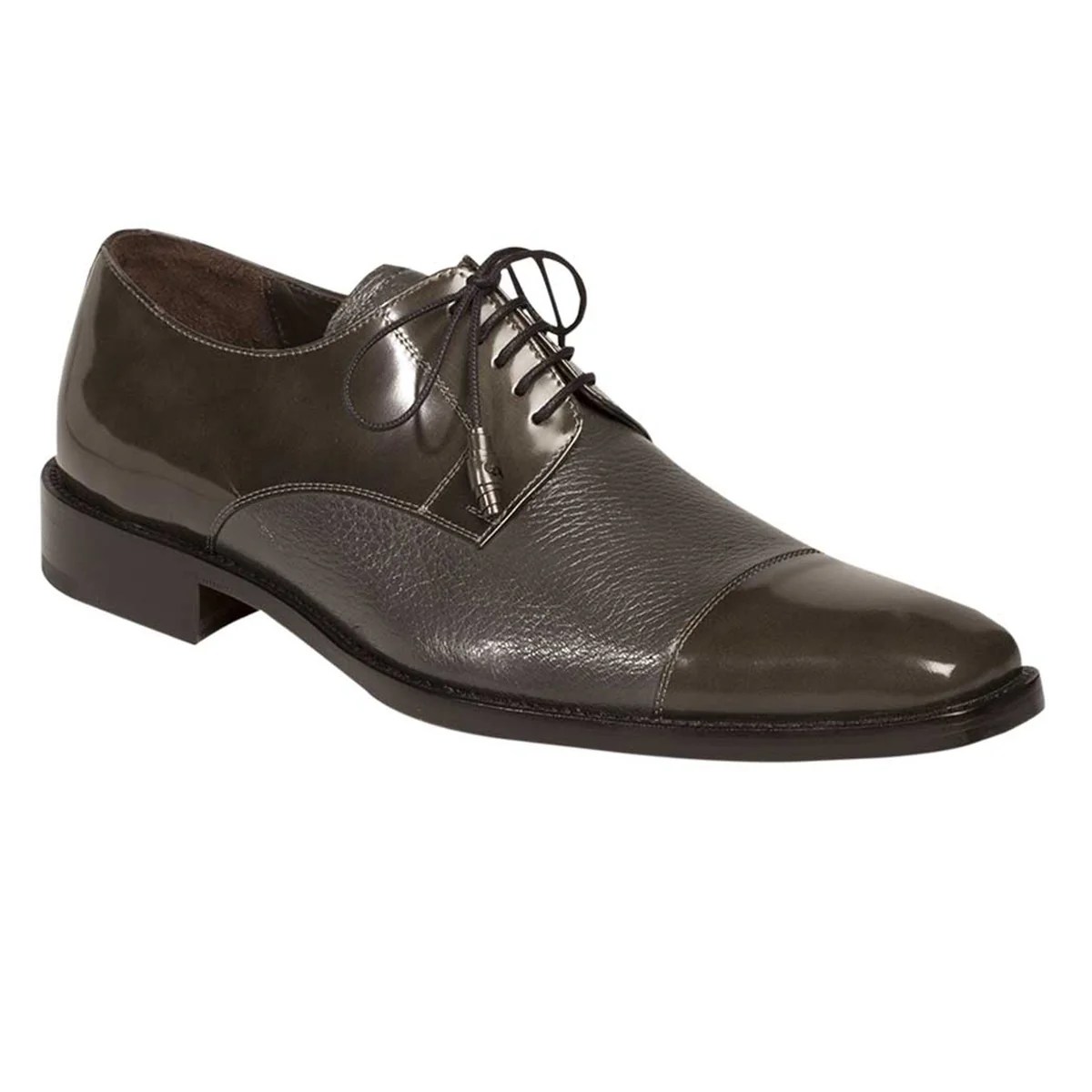 Mens grey leather dress shoes