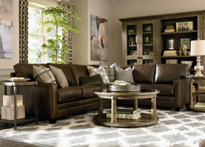 How to decorate living room with brown sectional