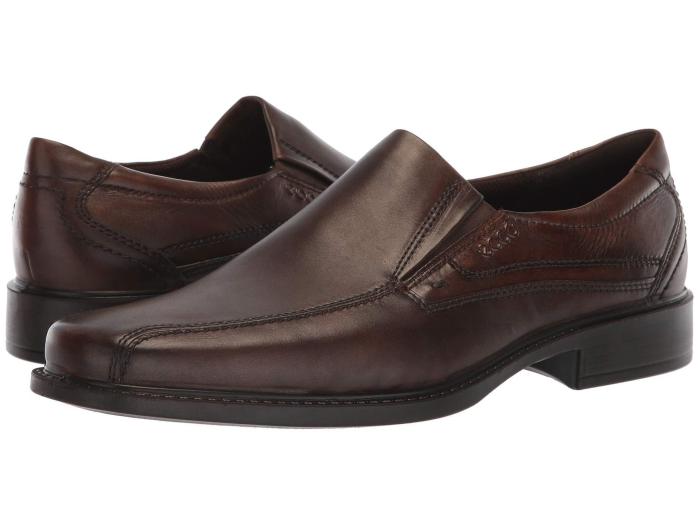 Mens brown dress slip on shoes