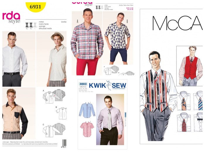 Men's dress shirts patterns