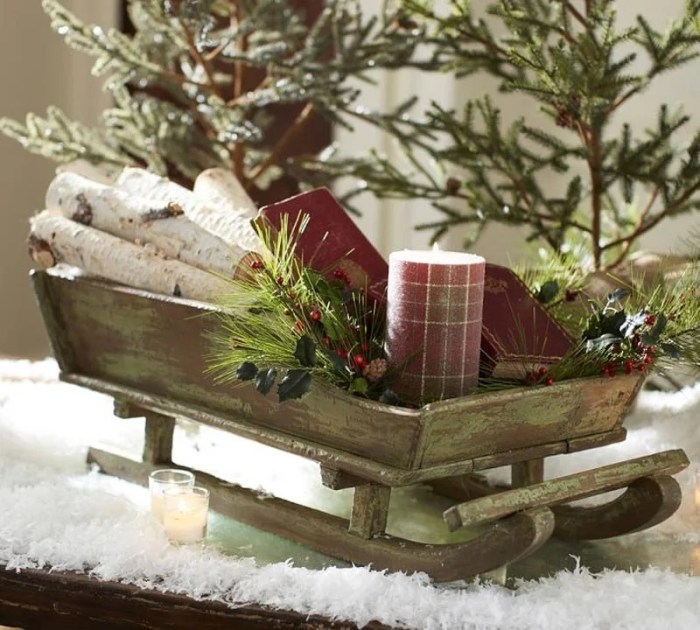 How to make a sleigh decoration