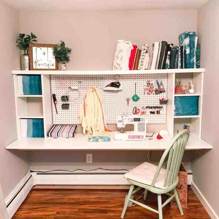 How to decorate a sewing room